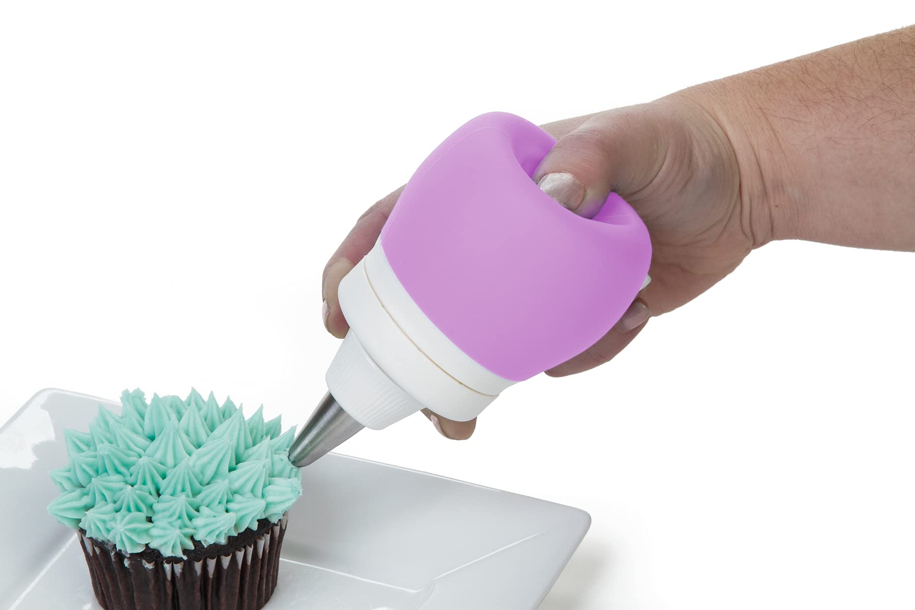 Prepworks frosting bulbs microwave-safe up to 600°F for easier topping prep and piping.