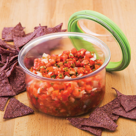 PREPWORKS ProKeeper green airtight lid seals air to prevent browning.