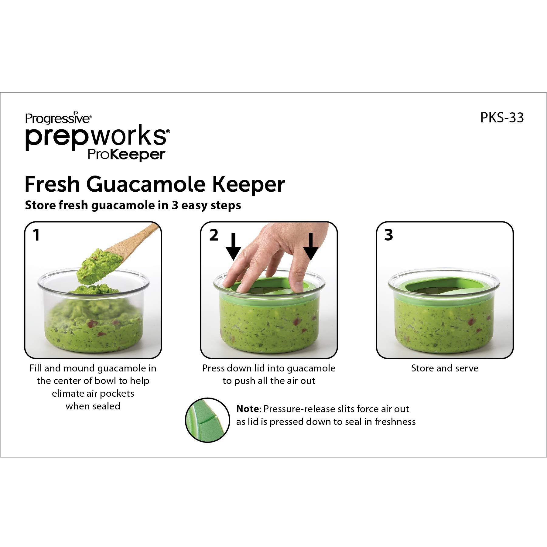 PREPWORKS ProKeeper serving guacamole dish adds style to gatherings.