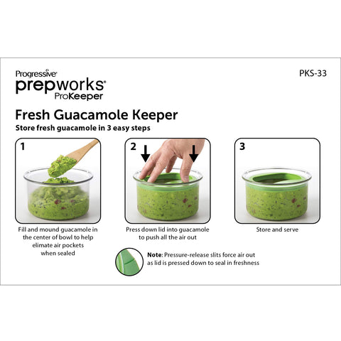 PREPWORKS ProKeeper serving guacamole dish adds style to gatherings.