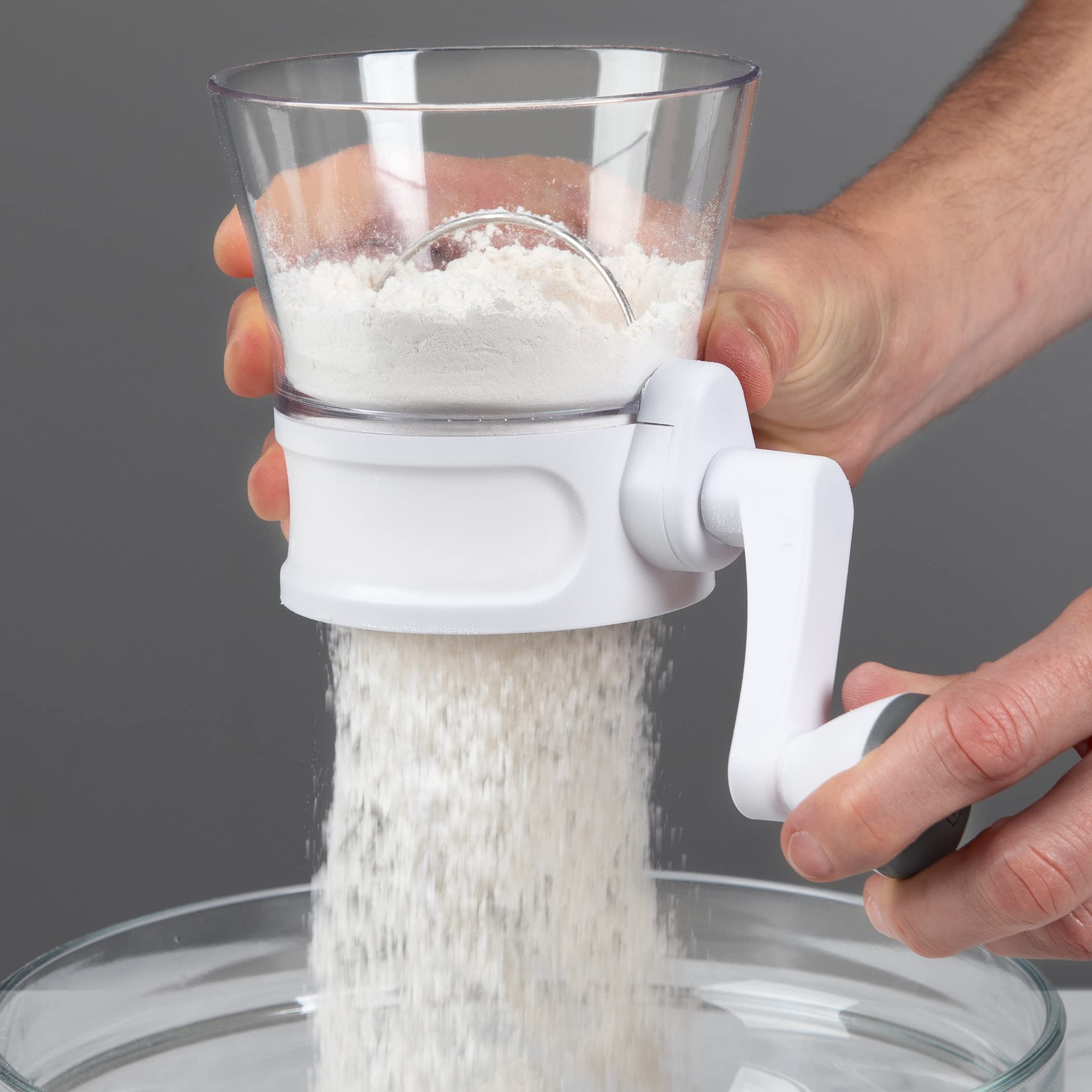 PREPWORKS Quick Sifter features durable stainless steel for long-lasting use.