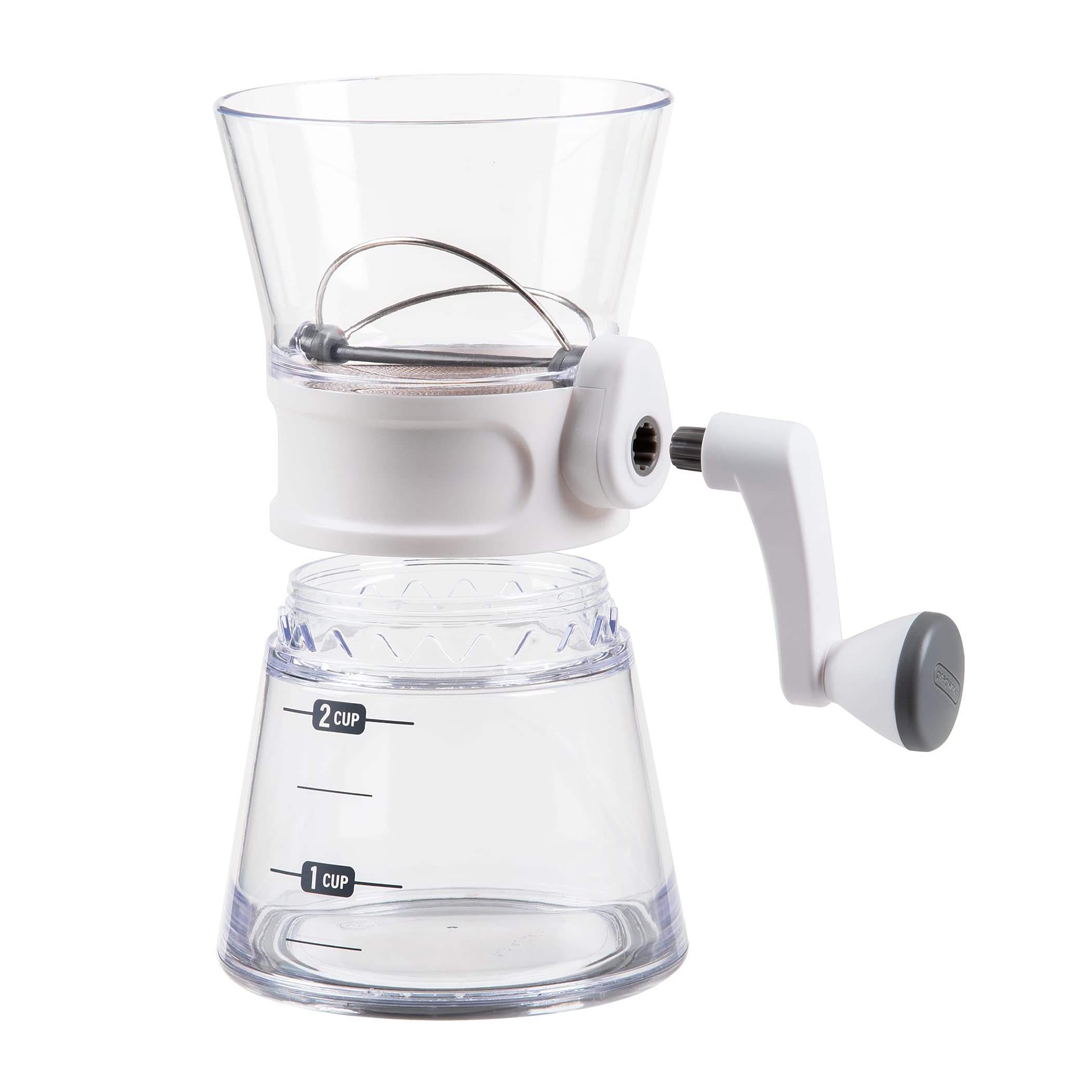 PREPWORKS Quick Sifter handles powdered sugar dusting for cakes and pastries.
