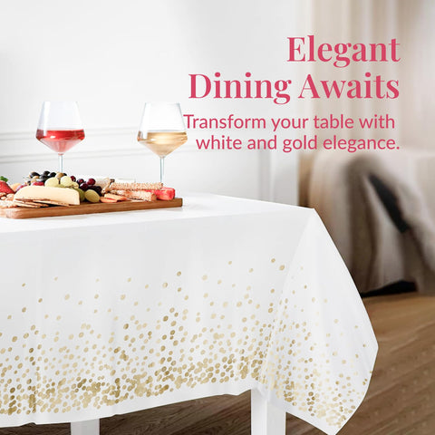 Prestee heavy-duty disposable tablecloth protecting a surface