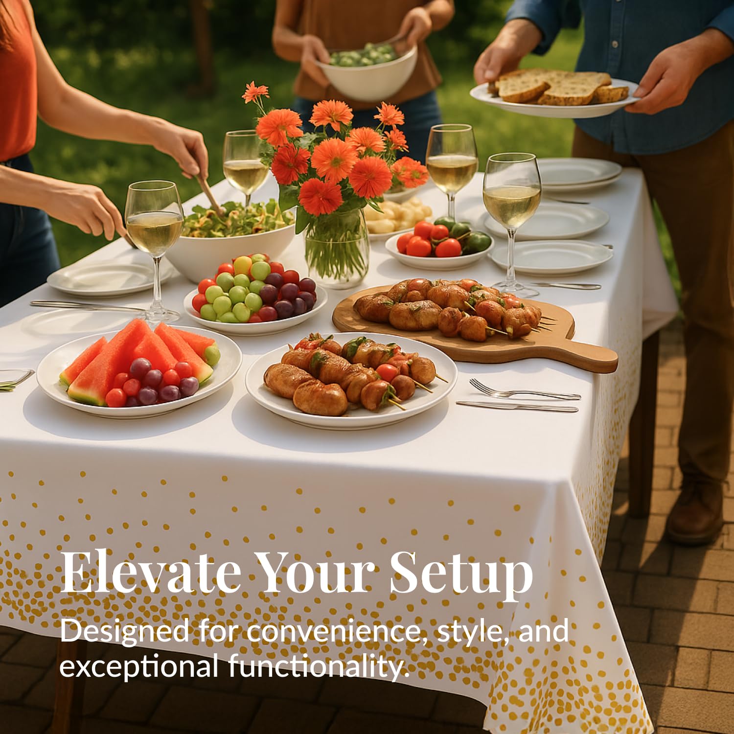 Prestee tablecloth ideal for holidays and catering events