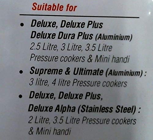 Prestige gasket compatible with 2L and 3.5L Prestige models for secure pressure cooking.