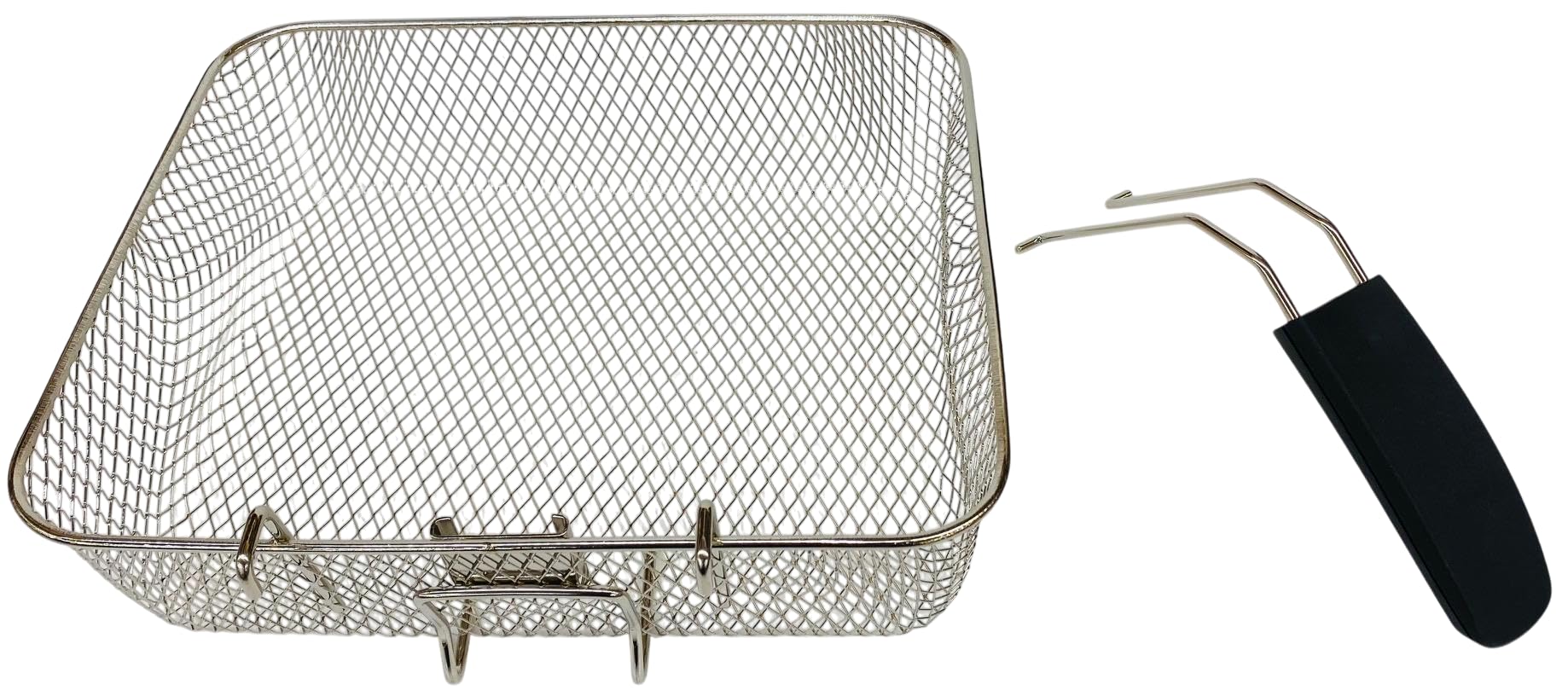 Presto Jumbo ProFry basket showing durable plastic body and stainless handle.