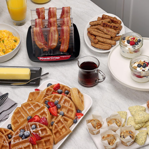 Presto microwave bacon cooker black color complements any kitchen.