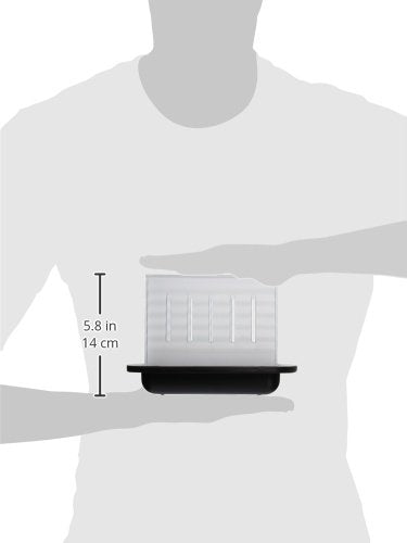 Presto microwave bacon cooker cooks bacon evenly with minimal splatter.