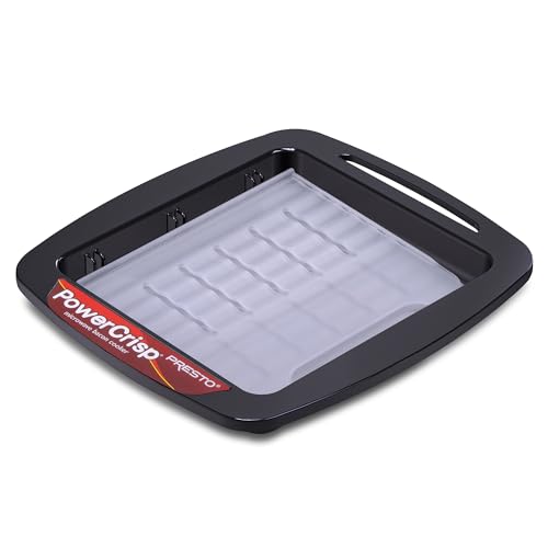 Presto microwave bacon cooker dishwasher-safe tray simplifies cleanup after meals.