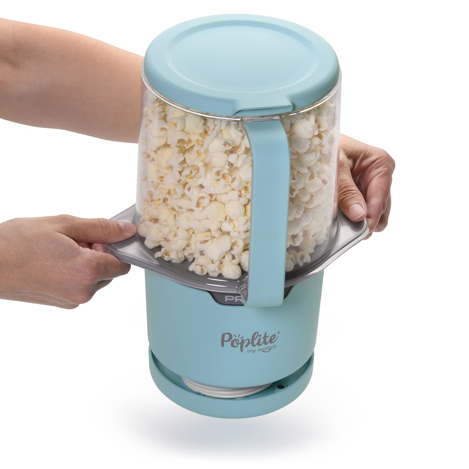 Presto PopLite My Munch blue compact design simplifies cleanup.