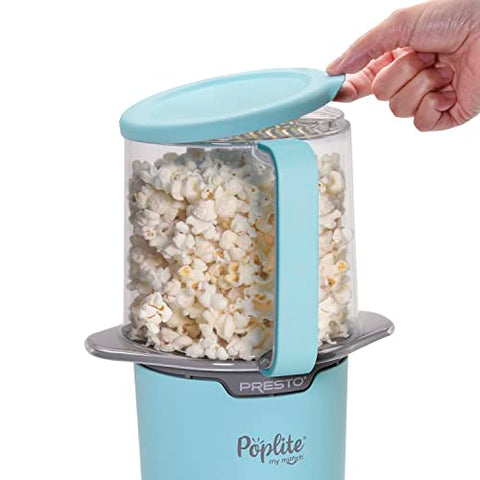 Presto PopLite My Munch popcorn popper top view for quick popping.