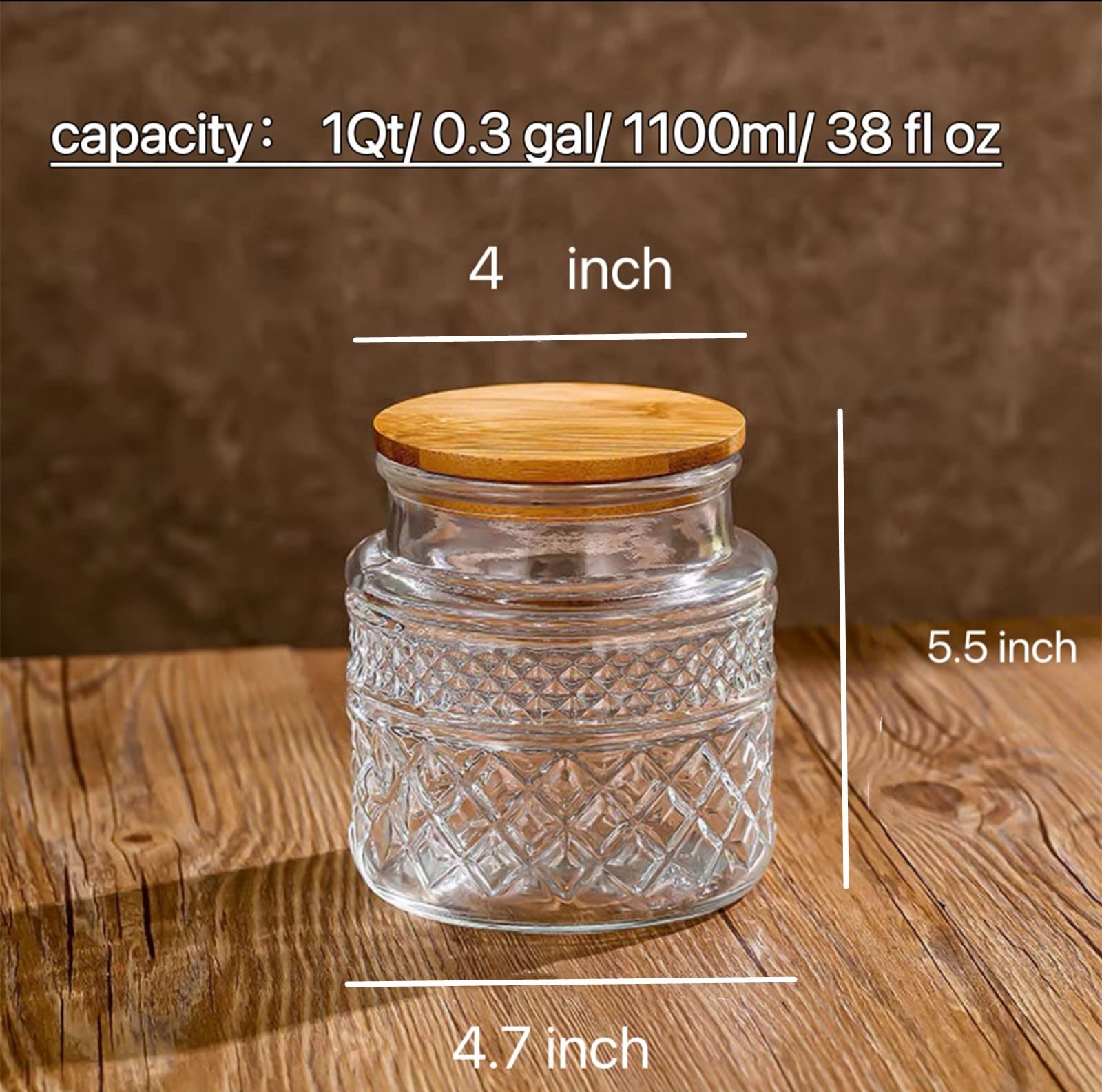 Multipurpose Prettidecor jars ideal for cereal, tea, snacks