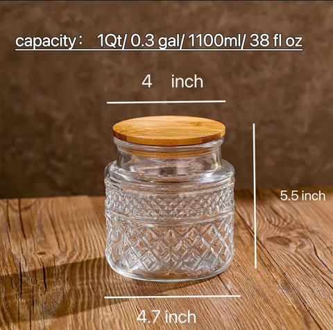 Multipurpose Prettidecor jars ideal for cereal, tea, snacks