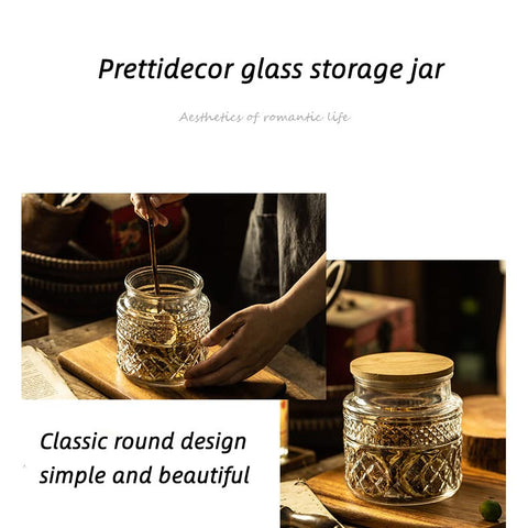 Decorative Prettidecor pantry display enhances kitchen aesthetics