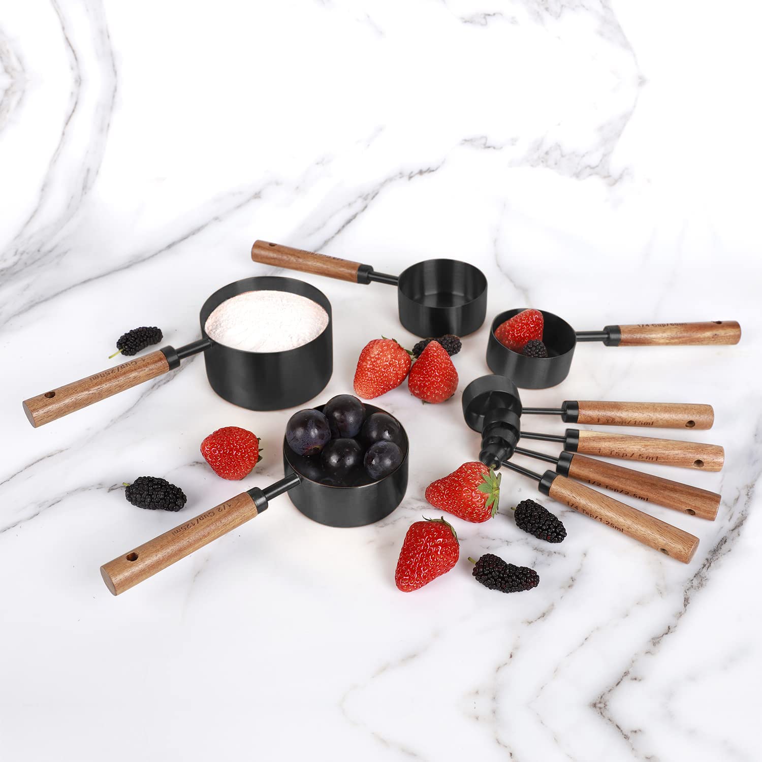 PRETTYFINE elegant black kitchen set makes a thoughtful gift idea.