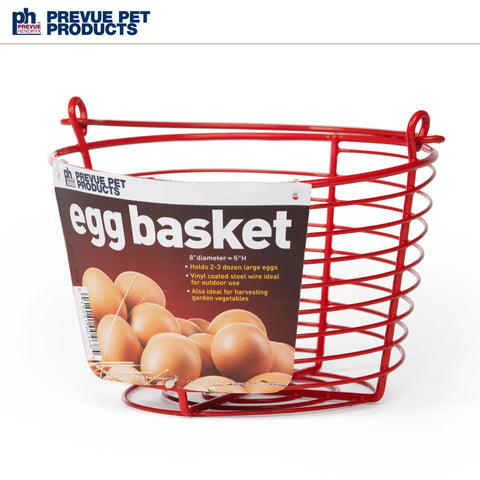 PH Prevue Hendryx metal basket is lightweight yet sturdy for frequent farm chores.