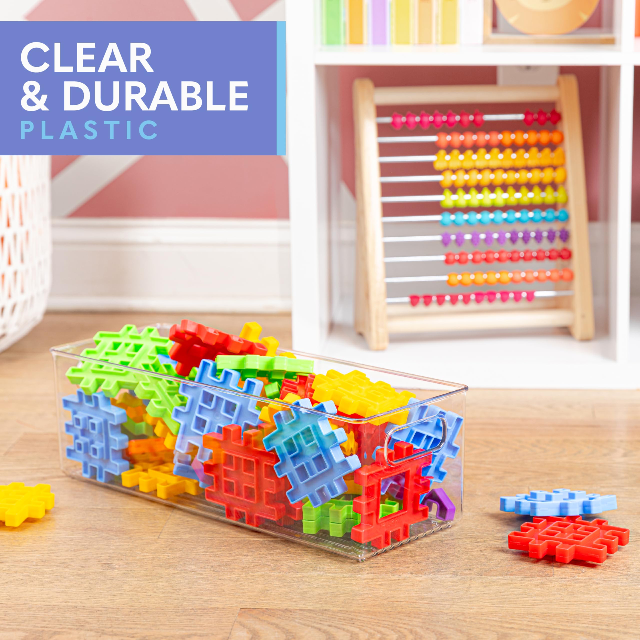 Primebox versatile storage bin for closet, bathroom, and laundry spaces.