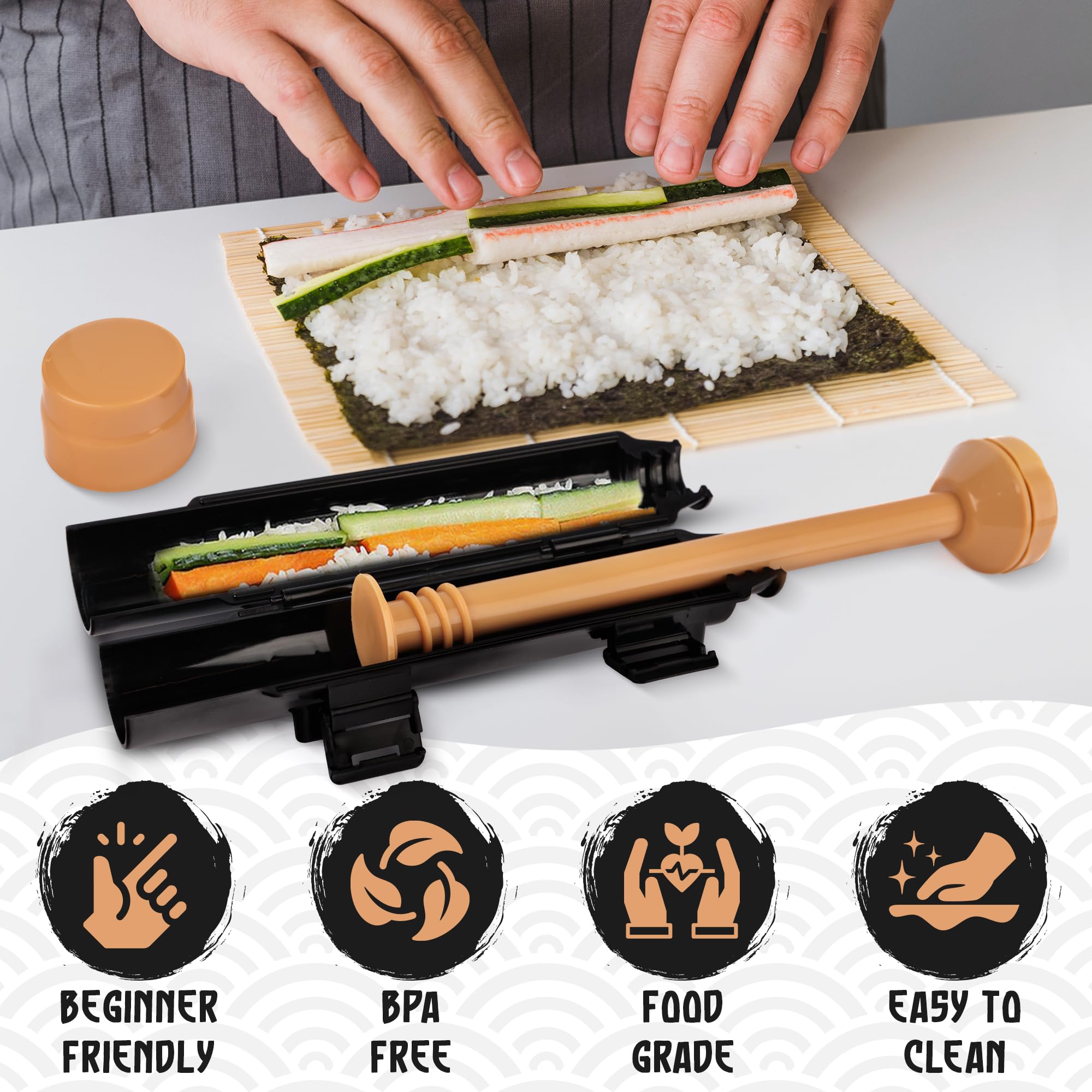 Primely At-Home Sushi Roll in process during dinner prep
