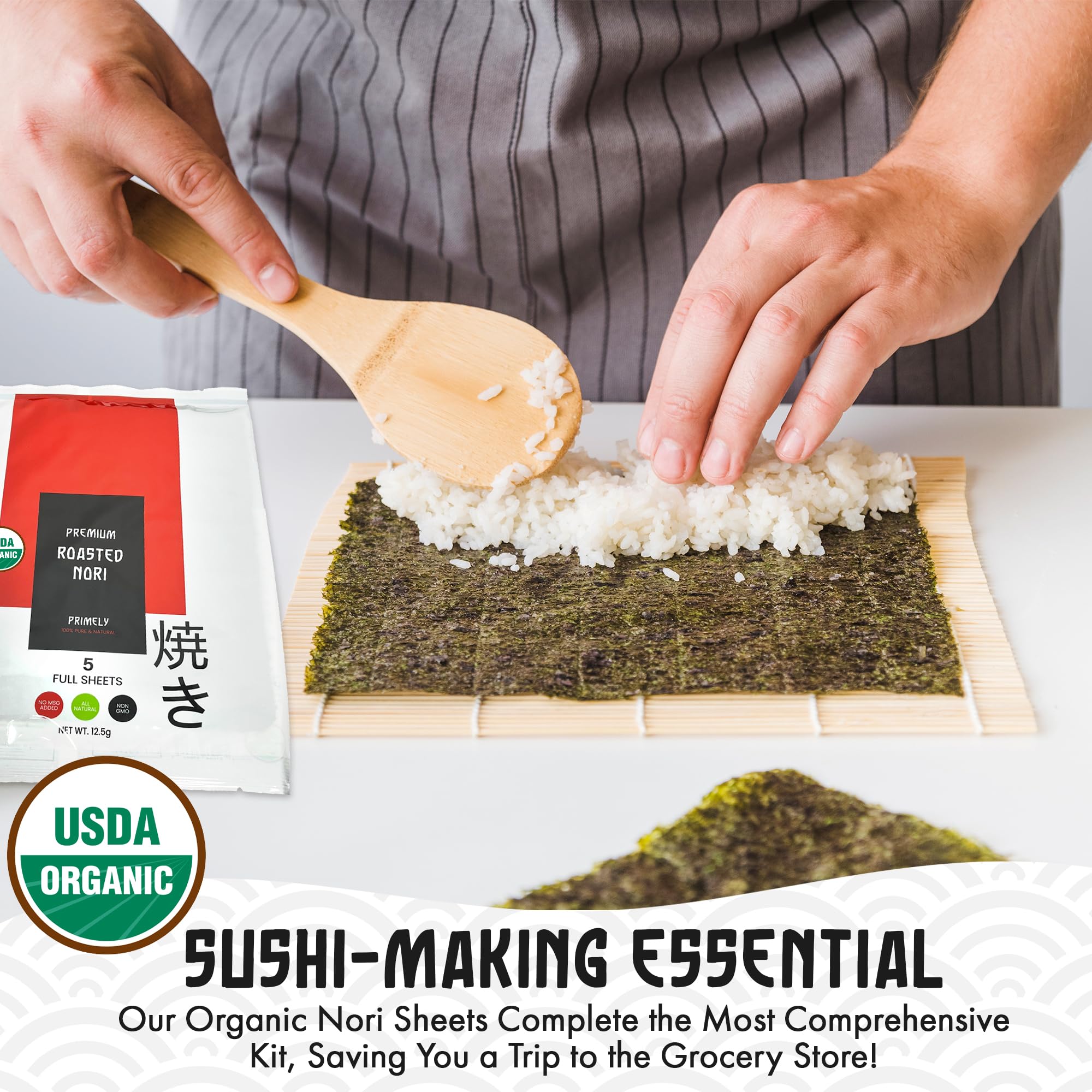 Primely DIY Sushi Roller Set enables beginner-friendly rolling at home