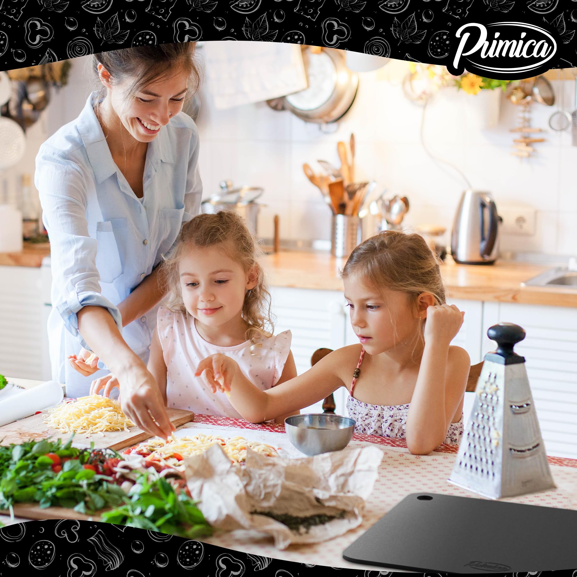 Primica Pizza Steel XL even heat distribution for consistent results.