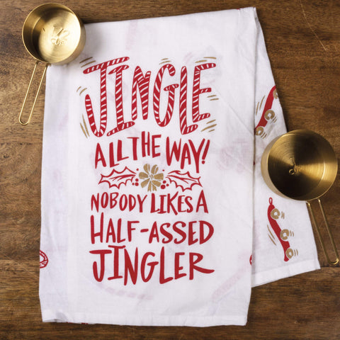 28-inch square Primitives by Kathy towel ready for daily use and holiday prep