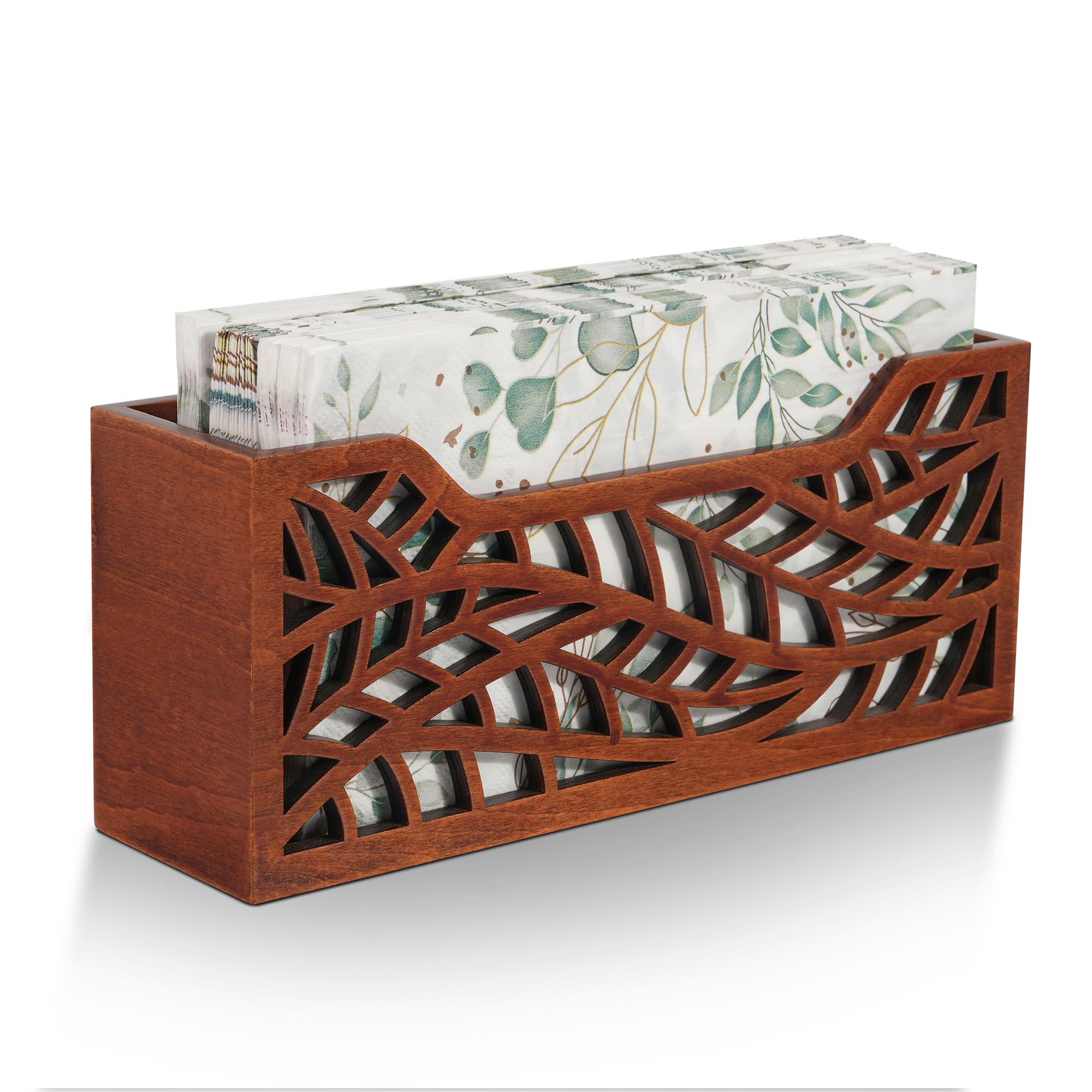 Primo Lines guest towel holder with laser-cut floral pattern for stylish decor and easy access.