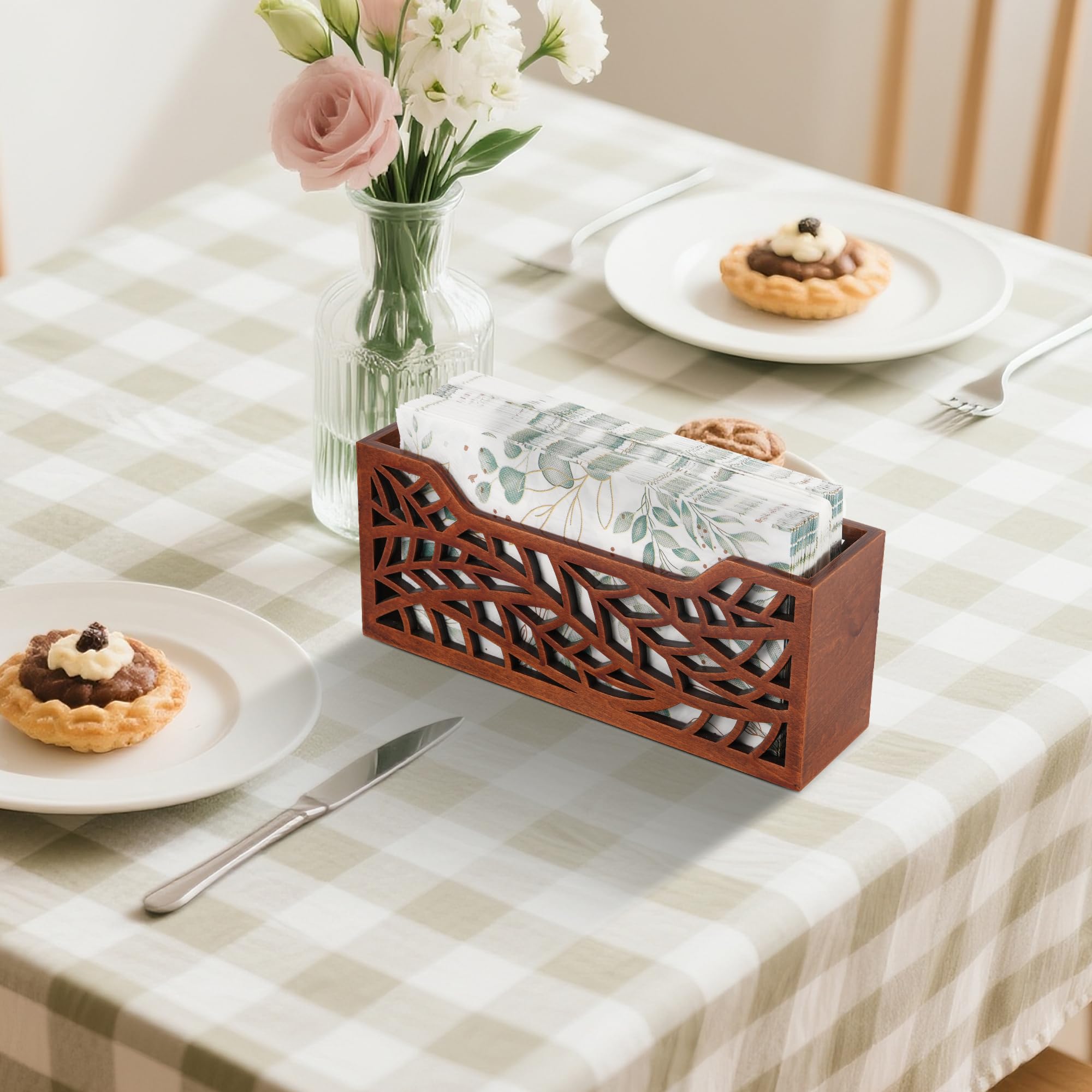 Primo Lines napkin holder wide-mouth design makes napkin loading quick and effortless.