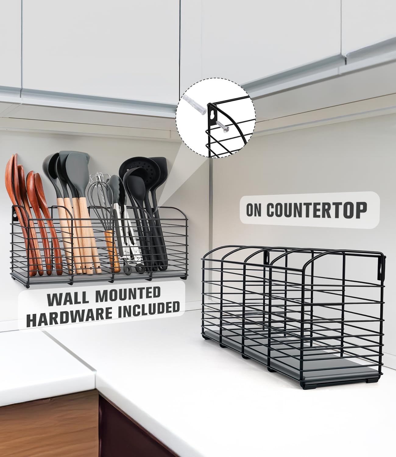 PrimZooty matte black finish blends with modern kitchen decor.