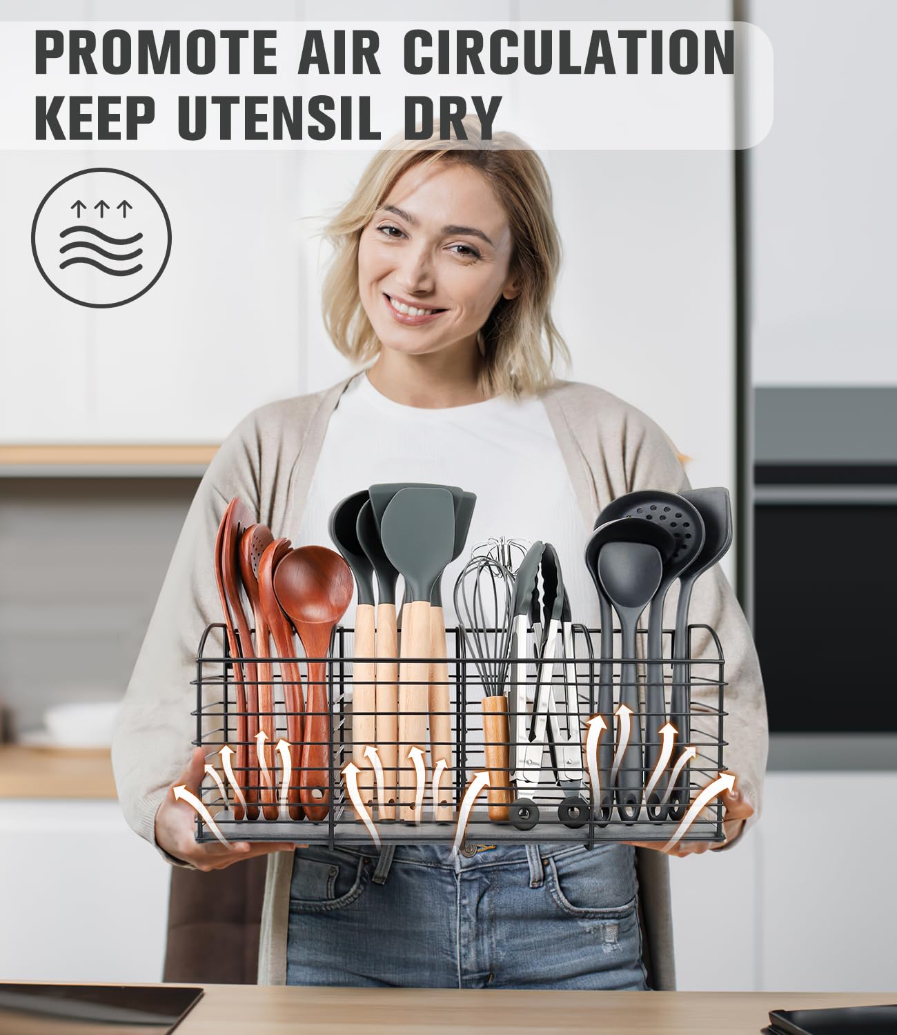 PrimZooty versatile storage suitable for utensils, cutlery, and office supplies.
