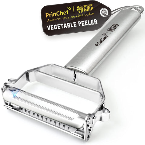 PrinChef 3-in-1 peeler with julienne slicer for versatile veggie prep.