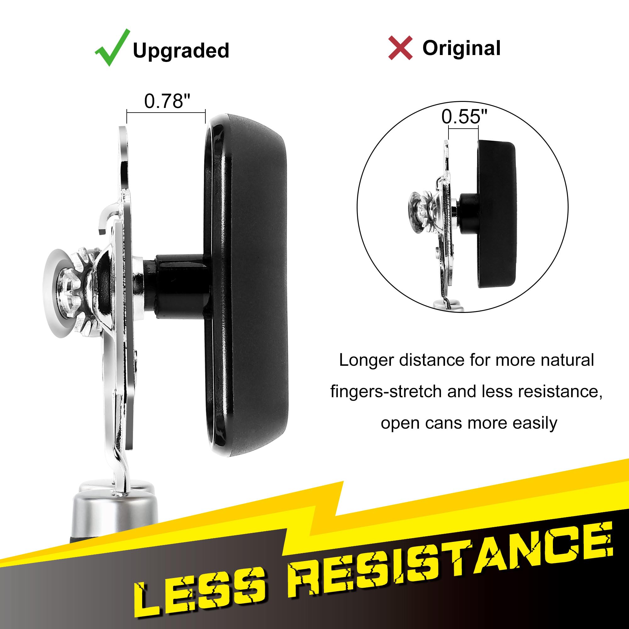 PrinChef all-in-one can opener handles varied can sizes and includes a built-in bottle opener.