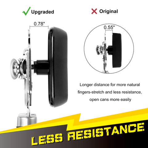 PrinChef all-in-one can opener handles varied can sizes and includes a built-in bottle opener.