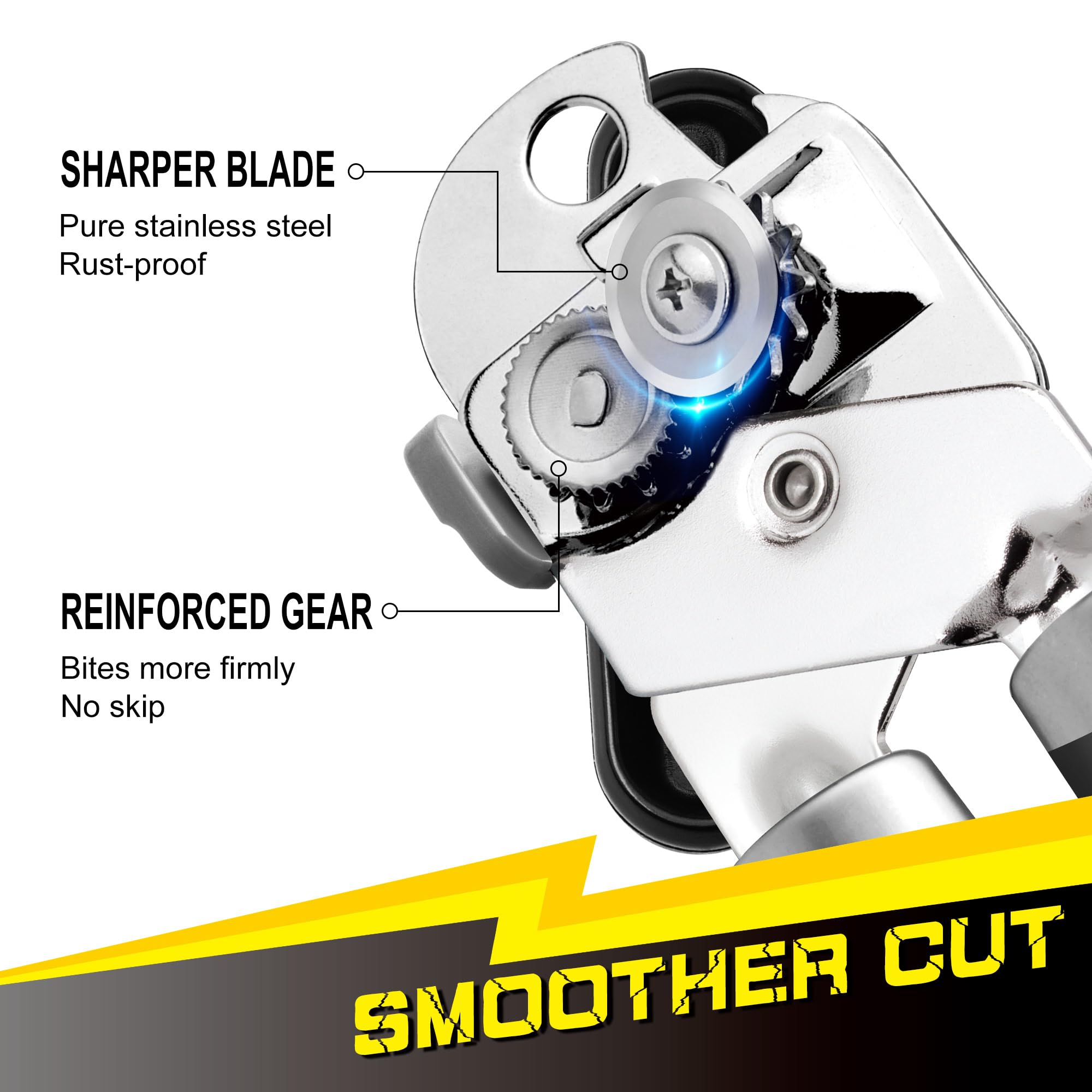 PrinChef comfort-grip-handle with a larger, ergonomic design for a secure, comfortable hold.