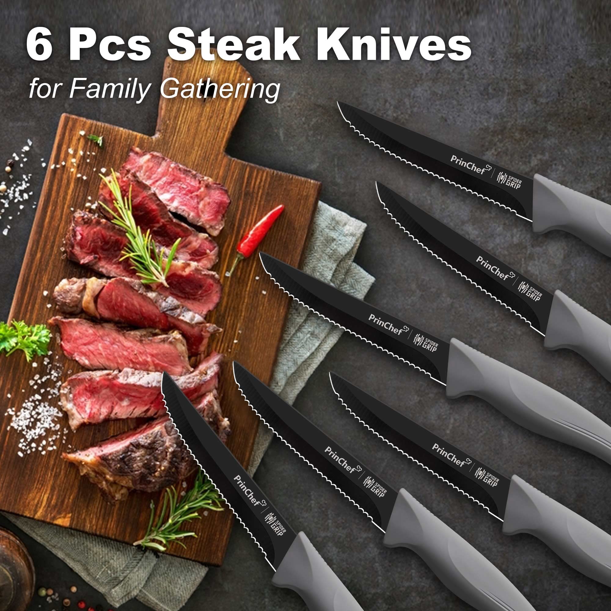 PrinChef stainless steel blades resist rust and corrosion