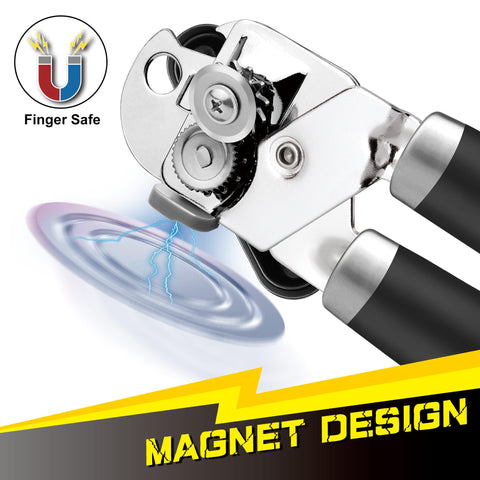 PrinChef magnetic lid lifter safely lifts can lids to prevent finger contact with sharp edges.