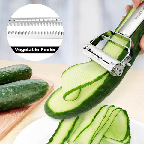 PrinChef potato eyes remover on the side for clean skins.