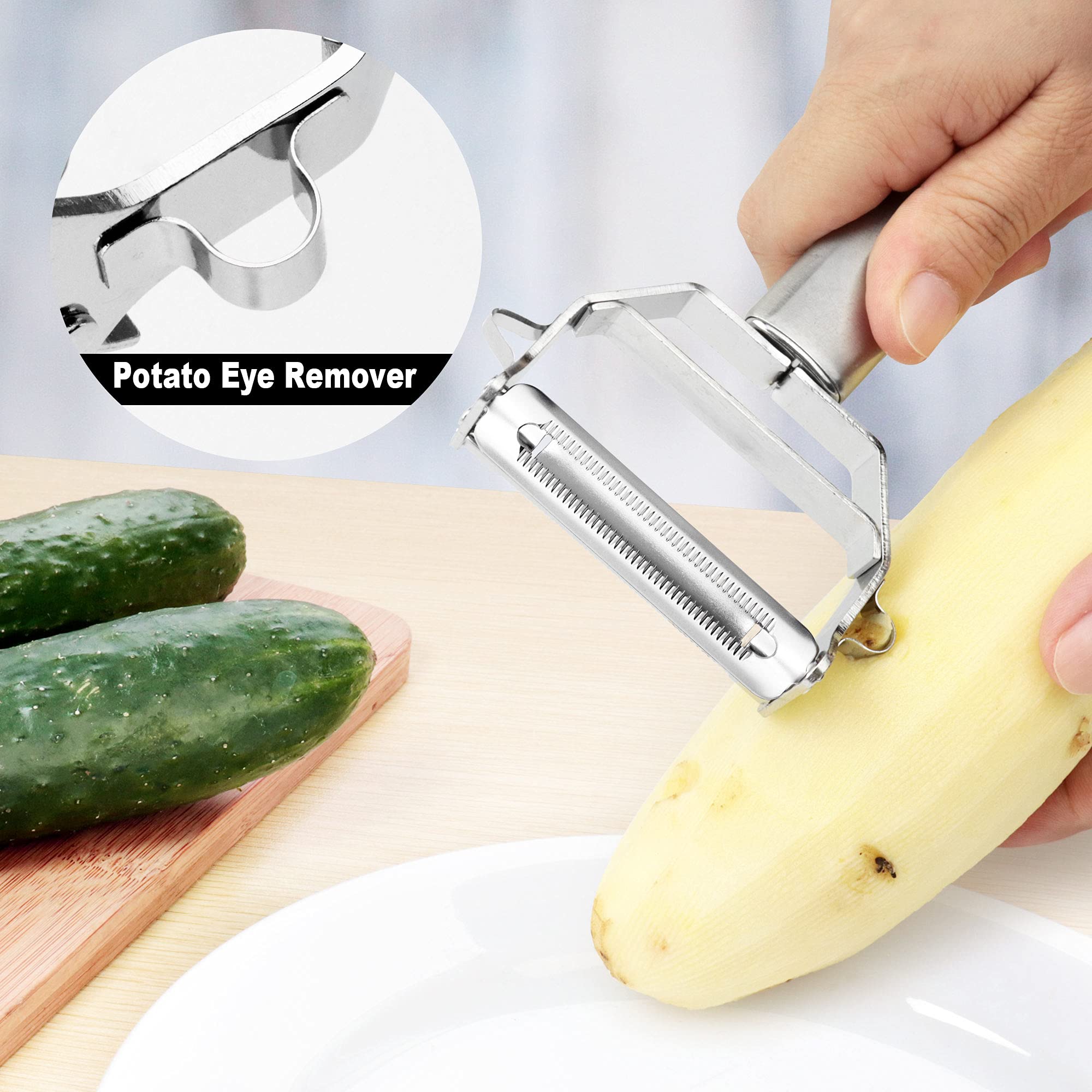 PrinChef rust-resistant stainless steel body stands up to daily use.