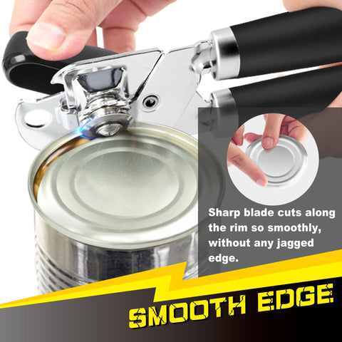 PrinChef smooth-edge design reduces risk of leaving jagged edges on can rims.