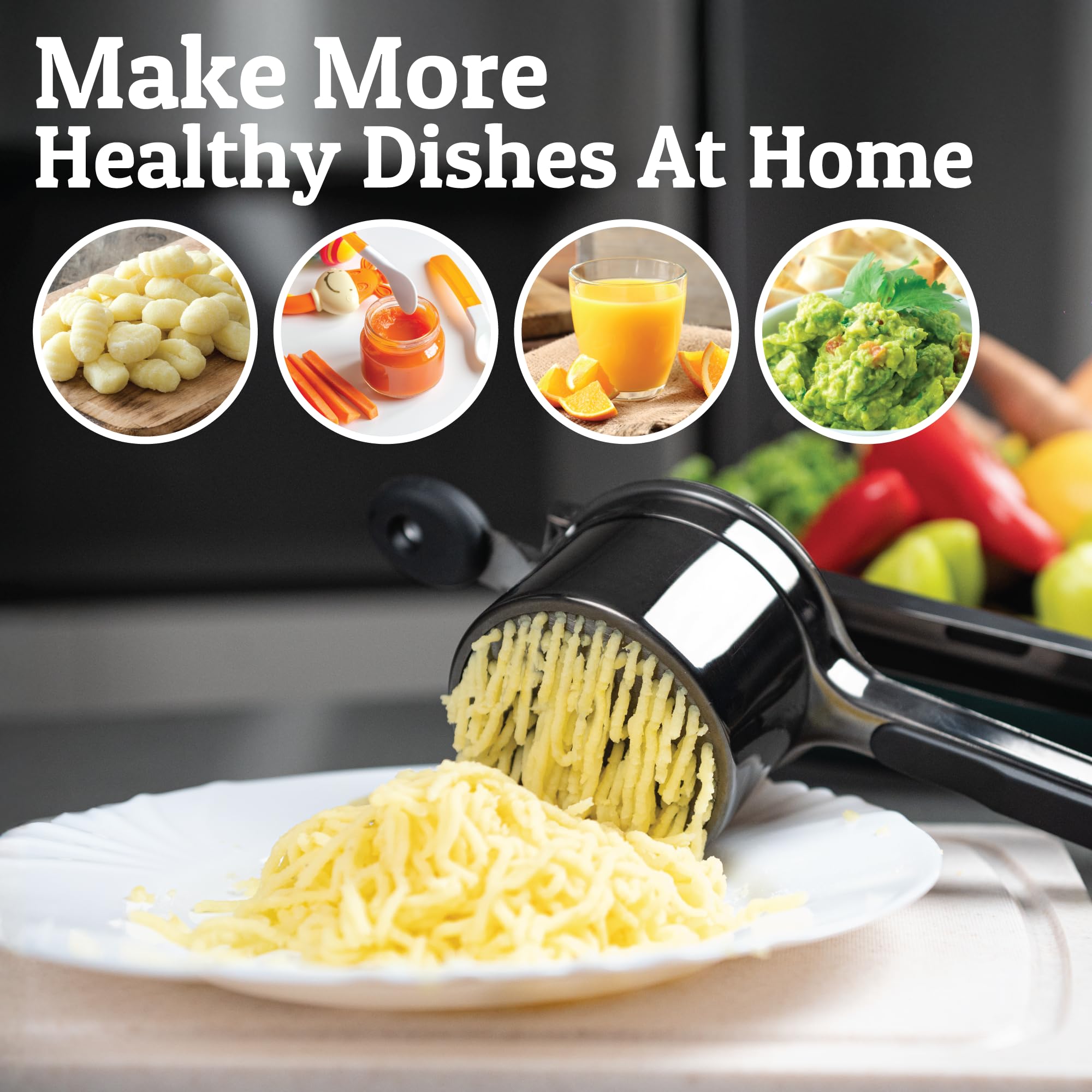 PriorityChef avocado and veggie mashes reach smooth consistency easily.