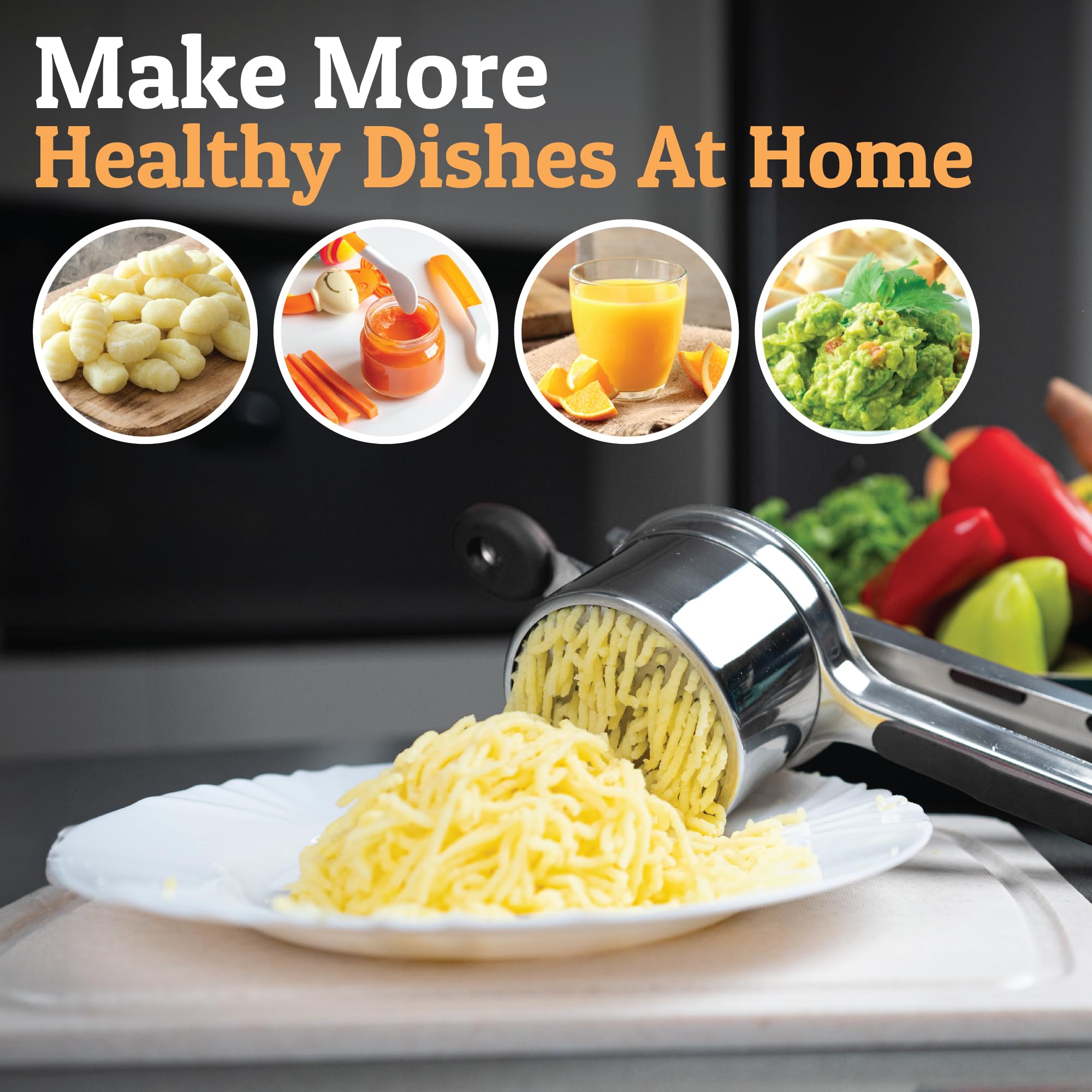 Great for homemade baby food purées with gentle texture