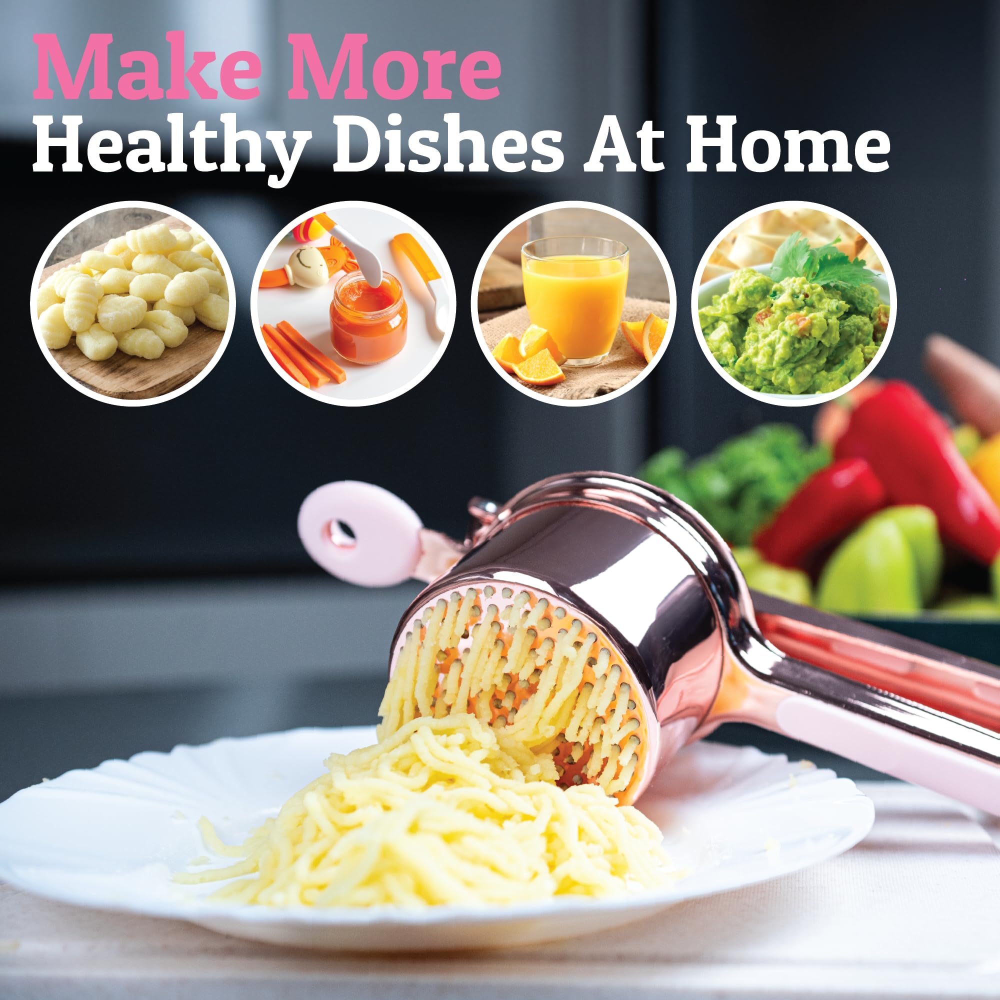 PriorityChef rose-gold finish blends style with practical kitchen efficiency