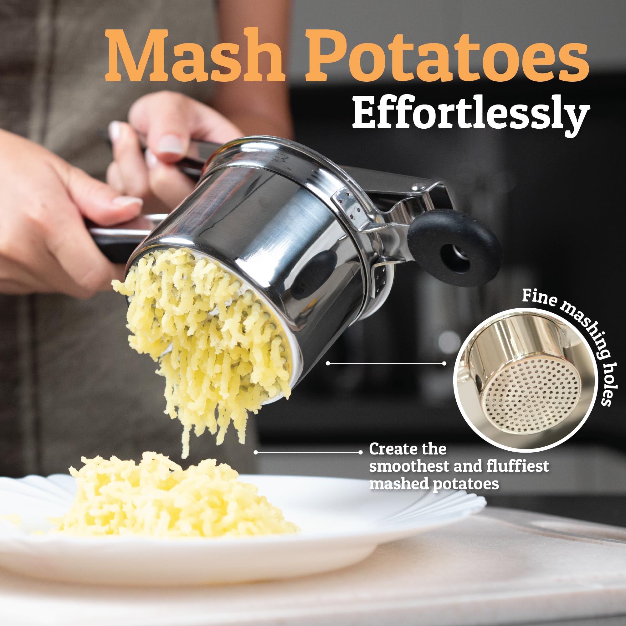 Deep 15oz basket for higher capacity and faster mashing