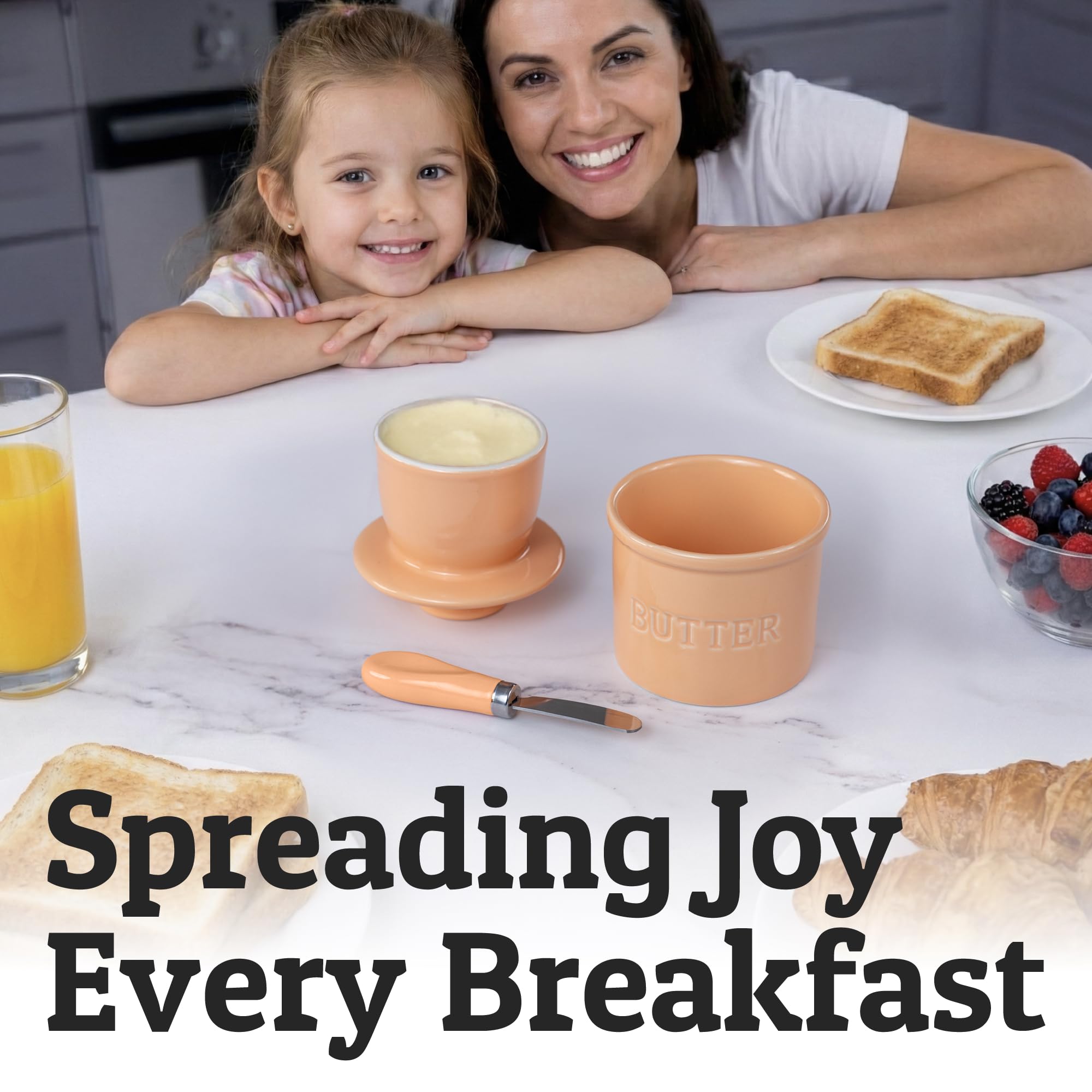 Sealed design prevents dust and insects, keeps butter fresh