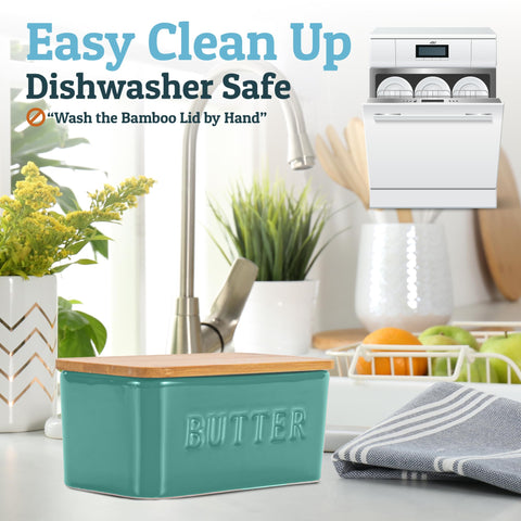 Priority Chef butter dish doubles as spice keeper for easy countertop access.