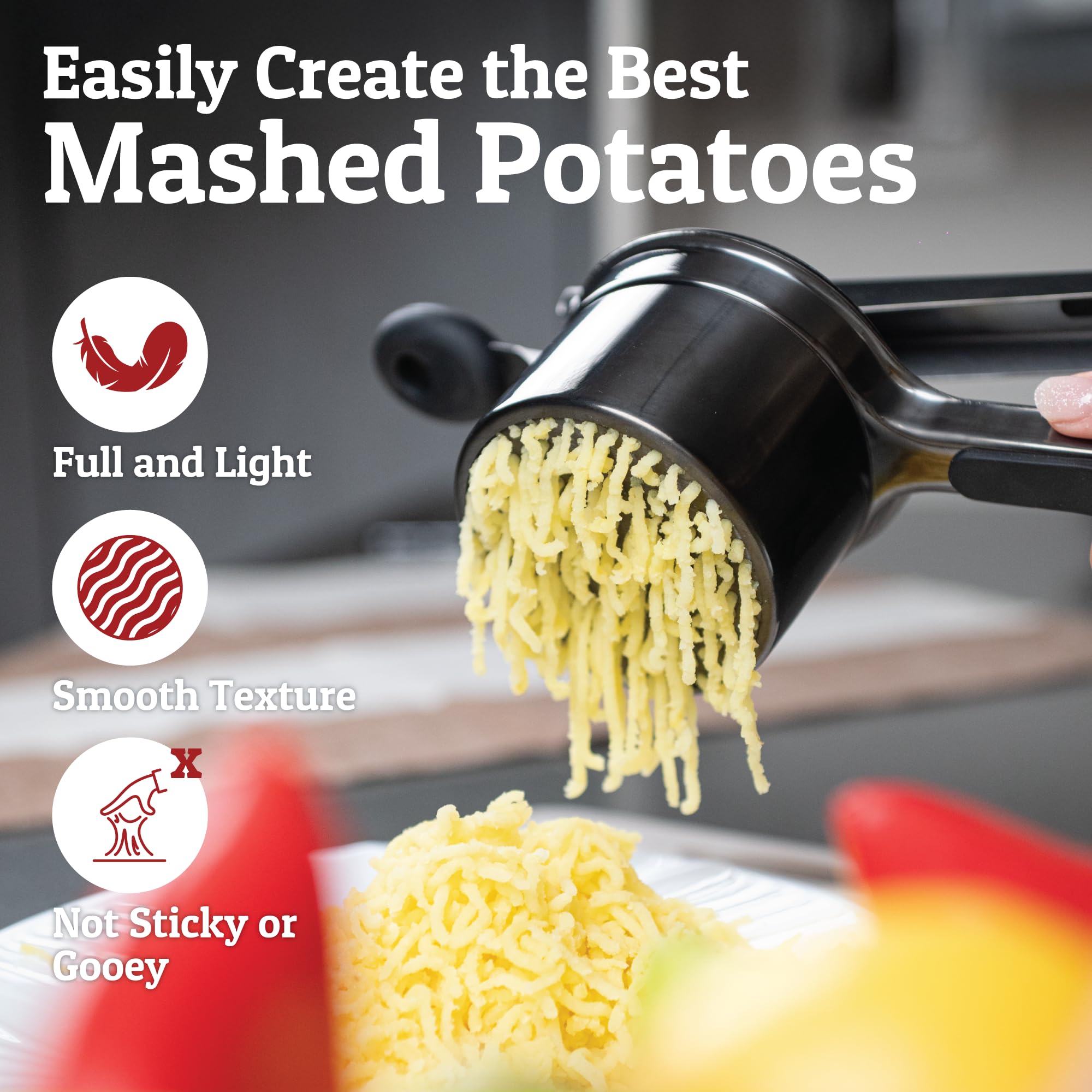 PriorityChef compact design saves cabinet space and storage.