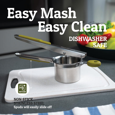 PriorityChef ergonomic design supports easy, fatigue-free ricing