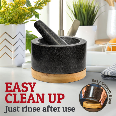 Priority Chef guacamole bowl and masher ready for fresh toppings.