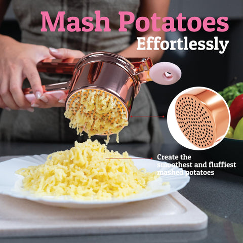 PriorityChef long-handled ricer providing easy leverage for effortless mashing