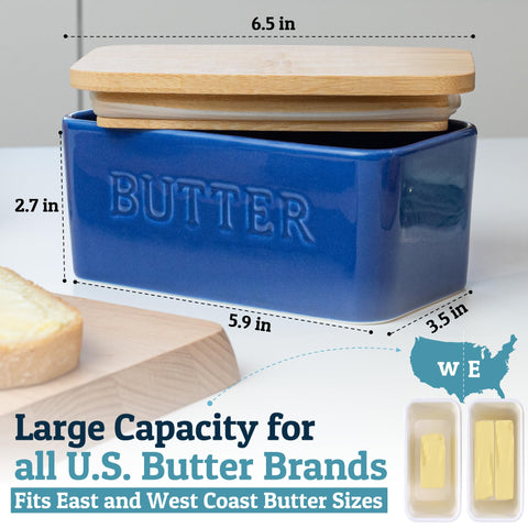 PriorityChef butter dish used for spices or cream cheese on the counter
