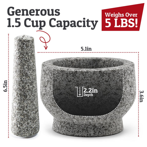 PriorityChef pestle close-up shows grip-friendly handle for easy crushing.
